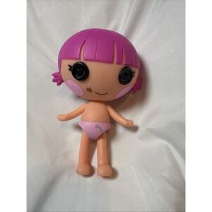 Lalaloopsy Littles Sprinkle Spice Cookie 7" Pink Hair Doll only No Dress/Shoes
